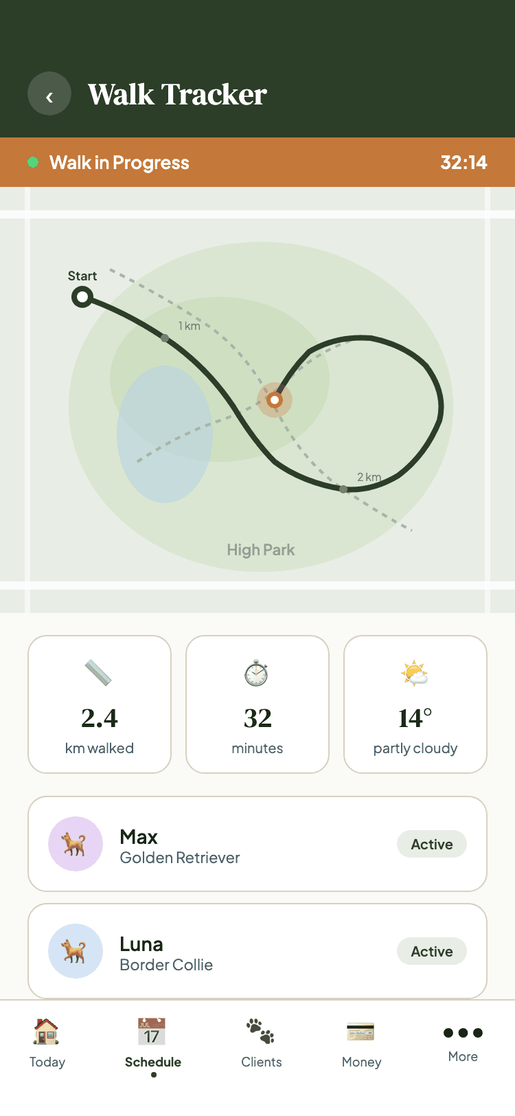 GPS Walk Tracking screenshot