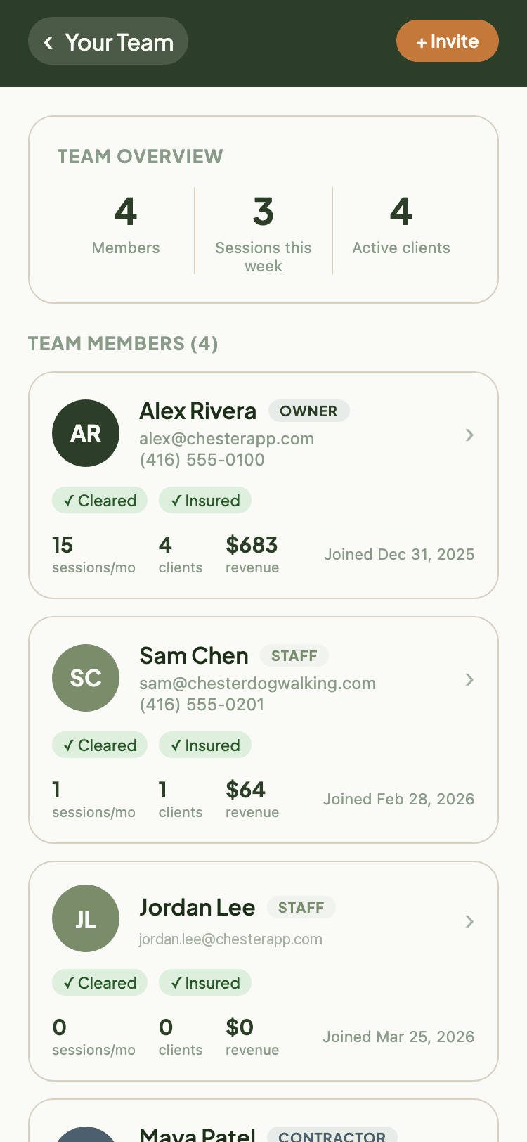 Team Management & Pay screenshot